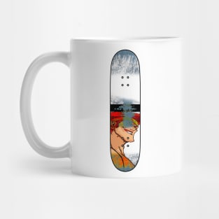 Distressed Skateboard - NC - Adon Mug